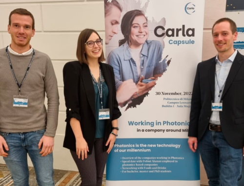 Cevlab photometric technicians at the “Carla Capsule” event at the Politecnico di Milano